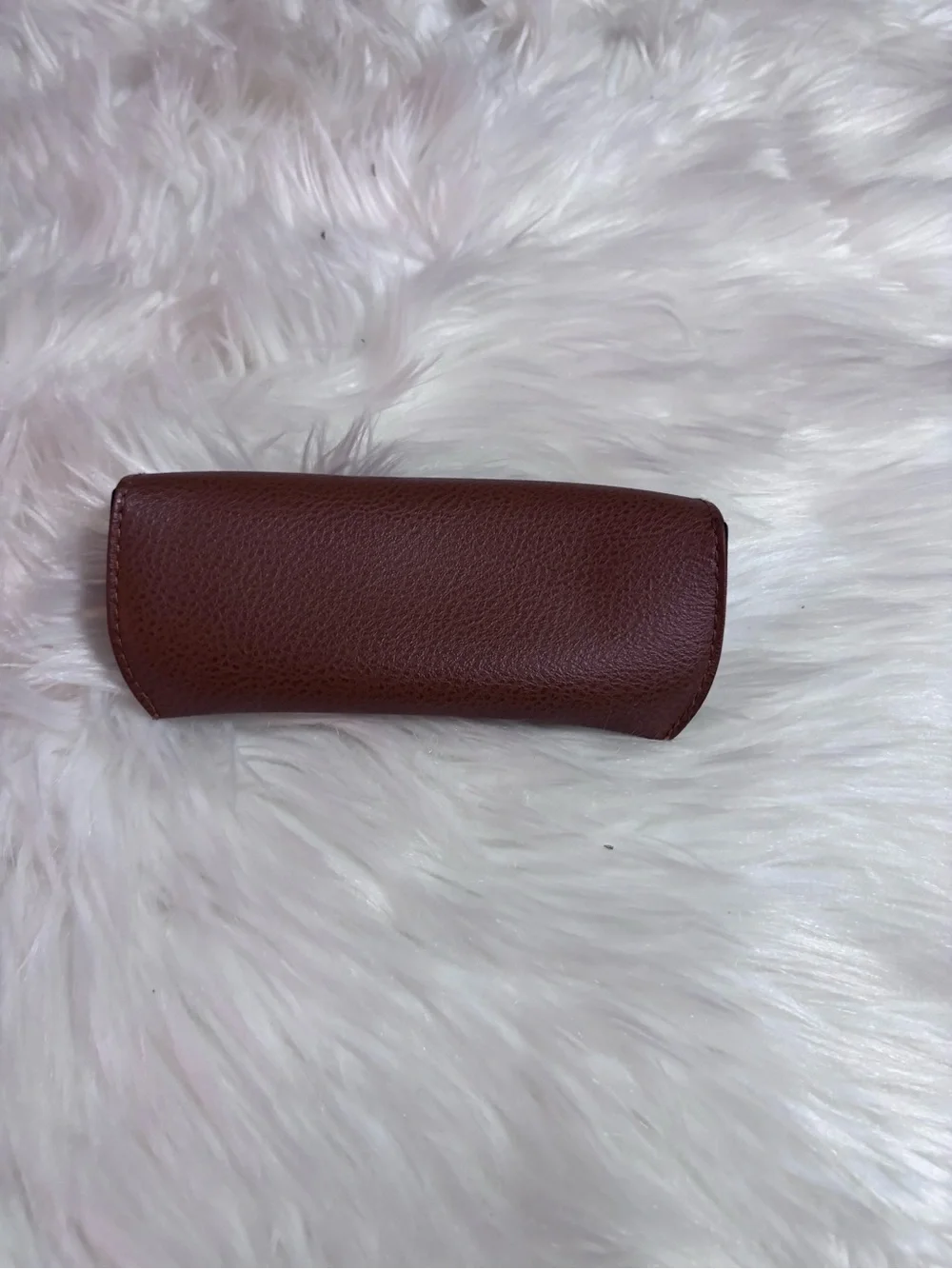 Ray-Ban Brown Sunglasses Case with Snap Closure